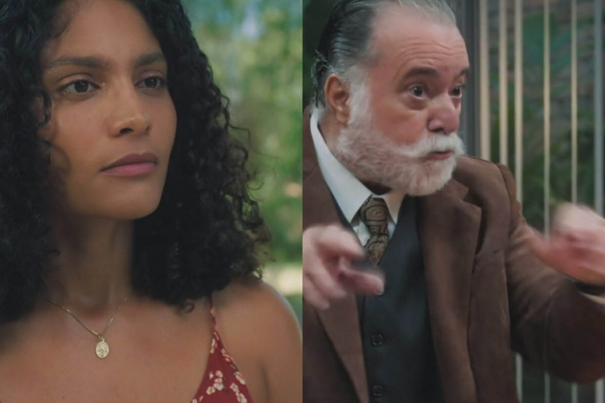 Barbara Reis e Tony Ramos em Terra e Paixão IMAGEM GLOBO